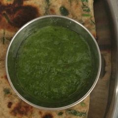 Green coriander chutney A picture of Green coriander chutney.