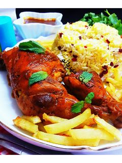 عکسی از دستور زرشک پلو با مرغ