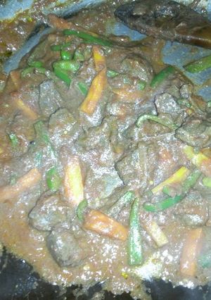 A picture of Fried Liver #4weekschallenge.
