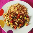 Couscous con verduras, pollo y 1000 especies