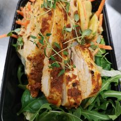 A picture of South America Grilled chicken potatoes sallad.