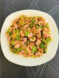 Arroz Integral con Verduras y Salchichas de Pavo