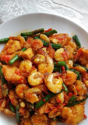 Foto resep Balado udang tahu