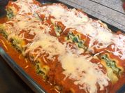 A picture of spinach lasagna