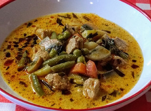 Tárkonyos bárány ragu leves recept fotója