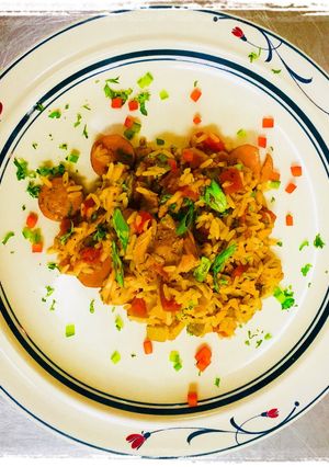 A picture of Chicken Jambalaya.
