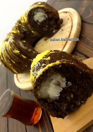 عکسی از دستور کیک سورپرایز نارگیلی