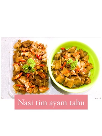 Cara Simple Membuat Resep  Nasi tim ayam tahu sederhana yang Bikin Ngiler, Bikin Ketagihan