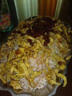 عکسی از دستور رشته پلو با مرغ