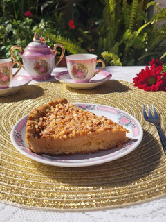 Una foto de Tarta de mascarpone y dulce de leche