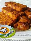 Semur tempe mix baso tanpa kuah