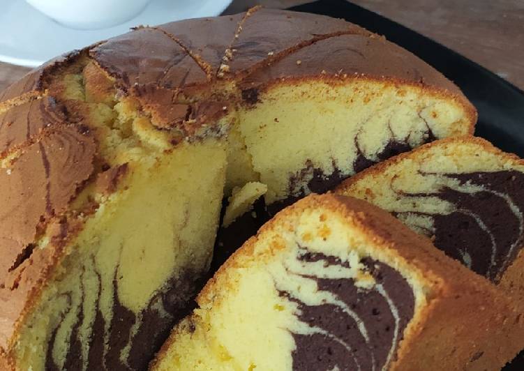 Resep Marble Cake ala Pak Sahak, Enak