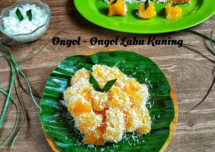 resep cara mengolah Ongol-Ongol Labu Kuning