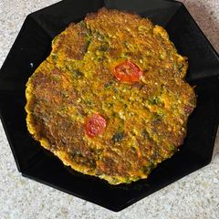 A picture of Vegetable oats pancakeHealthy breakfast.