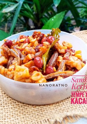 Foto resep Sambal Kering Tempe Teri Kacang