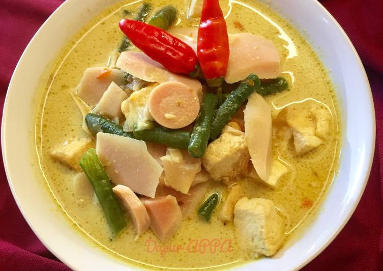 Lodeh rebung, kacang, tahu