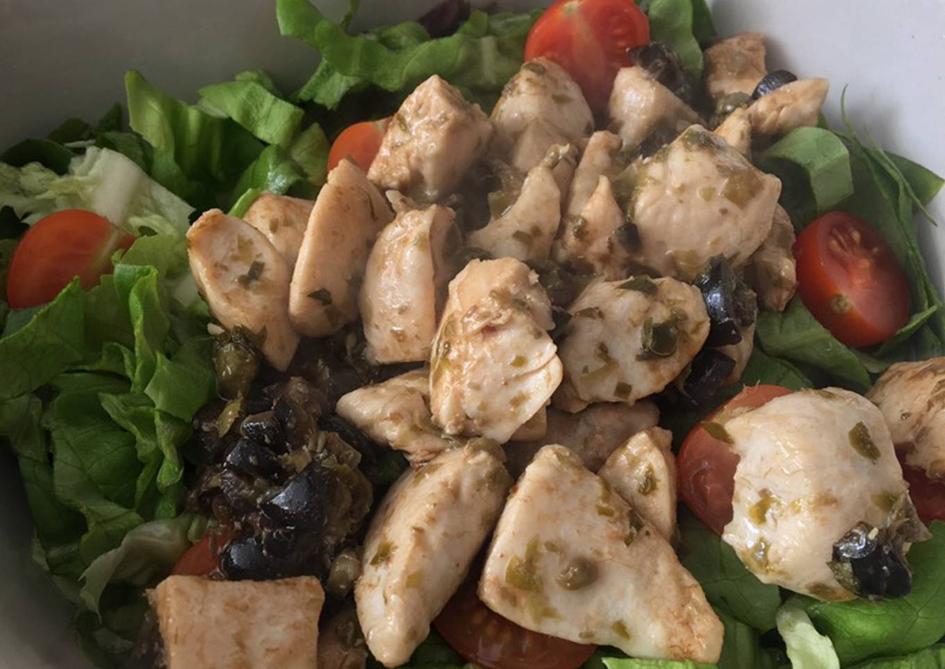 Ensalada de pollo