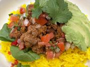 A picture of taco rice