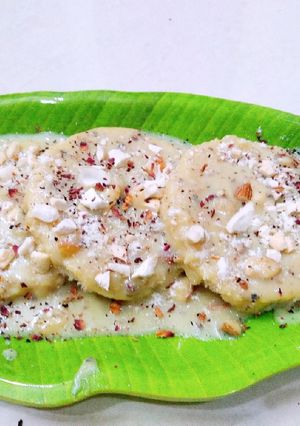 A picture of Bread rasmalai.