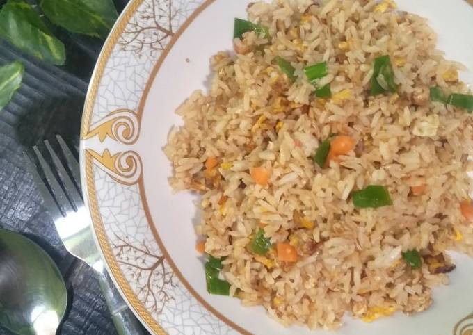 Recipe: Yummy Nasi goreng minyak mie jelantah