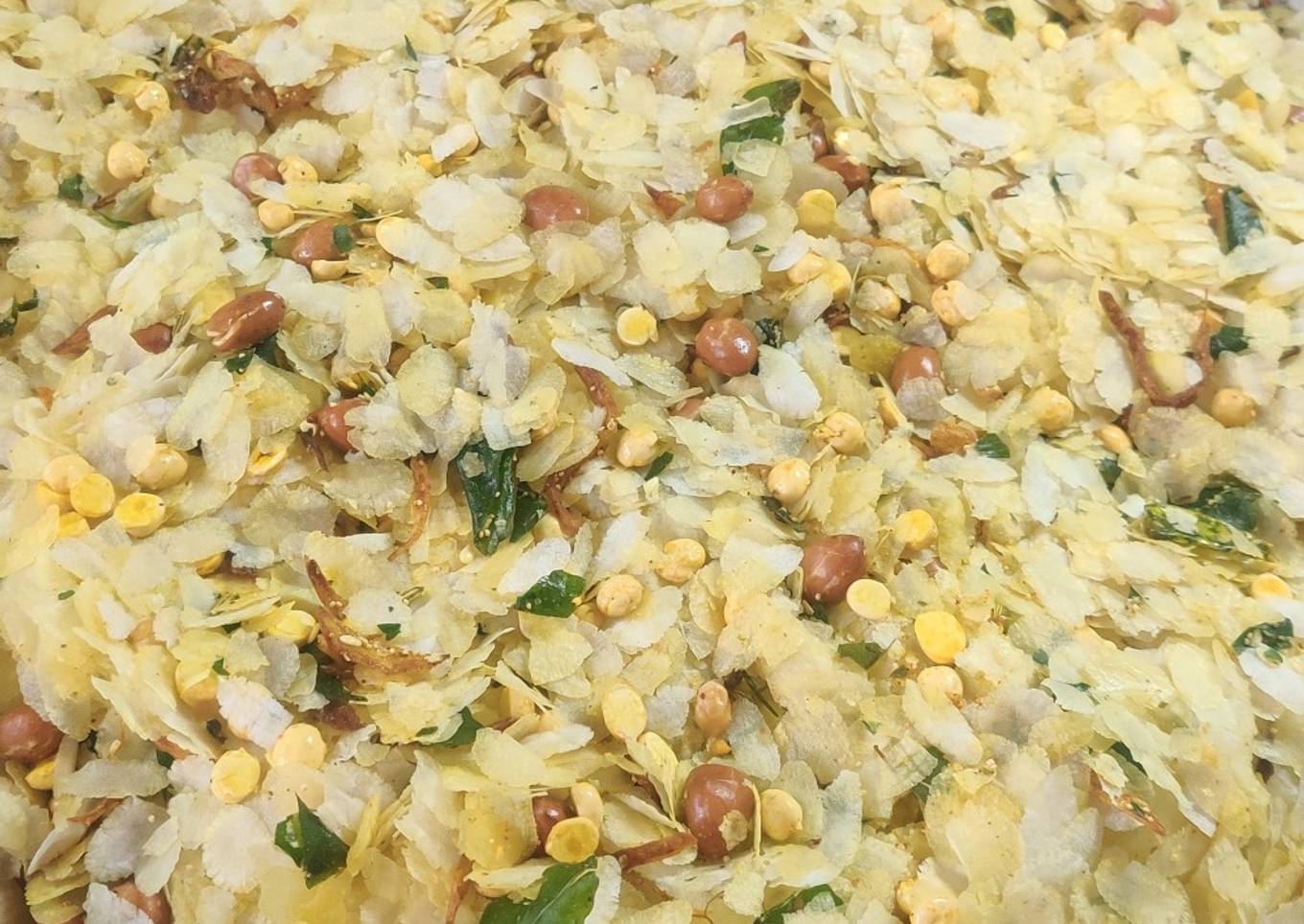 Poha Chivda For Diwali Faraal