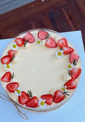 Hình của món Cheese cake xoài.