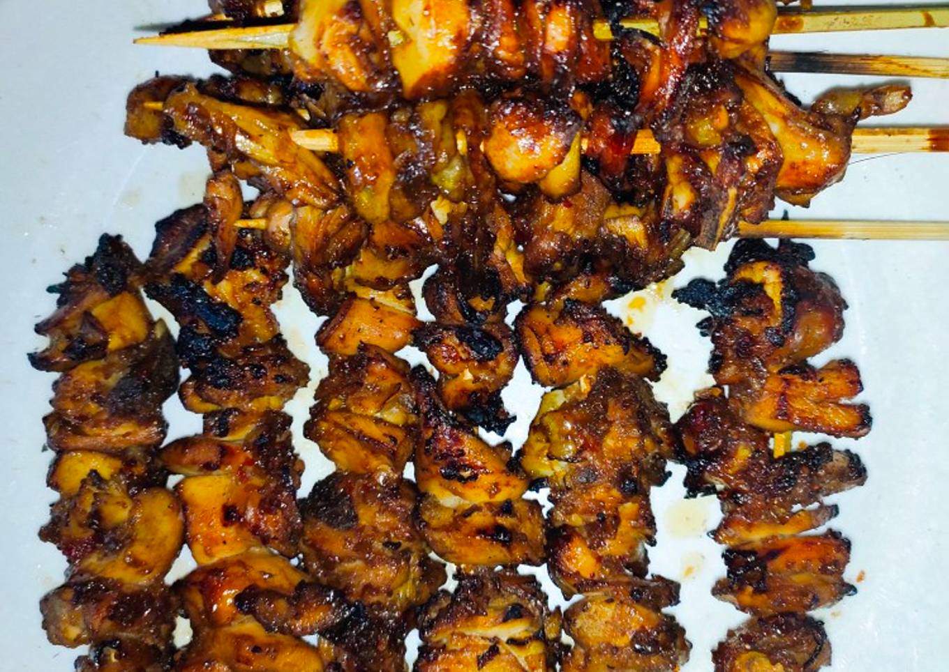 Sate ayam bumbu kacang