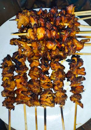 Foto resep Sate ayam bumbu kacang