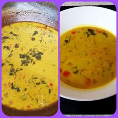 A picture of Thai Coconut & Sweetcorn Soup. 😍.