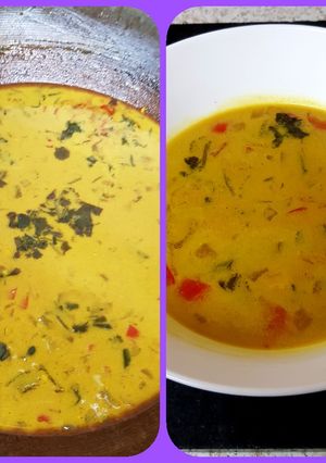 A picture of Thai Coconut & Sweetcorn Soup. 😍.