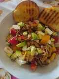 "Insalata" di verdure grigliate, avocado, tonno & feta