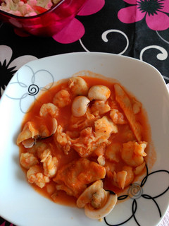 Una foto de Bacalao en salsa