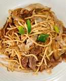 #快速晚餐 羊肉炒麵