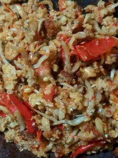 Foto resep Sambal Oncom Teri penyet