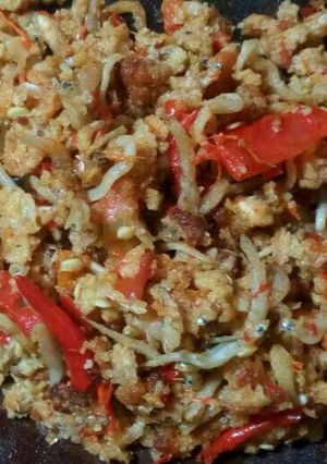 Foto resep Sambal Oncom Teri penyet