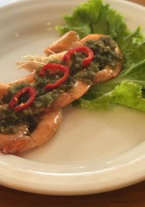 Foto resep Udang Saos Seledri (Shrimp with Celery Sauce)
