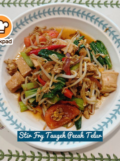 Gambar 👩🍳Stir Fry Taugeh Pecah Telur