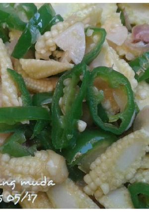 Foto resep Tumis jagung muda