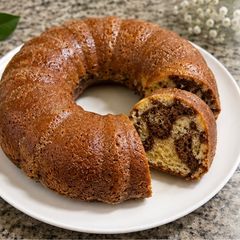 A picture of Vegan Orange Cake ☕️🍊.
