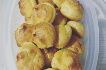 Anti Ribet, Bikin Kue Sus Keju Mini isi Vla Gampang