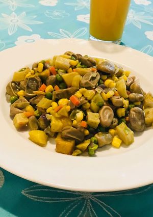 Una foto de Fricasé de habas (vegano)