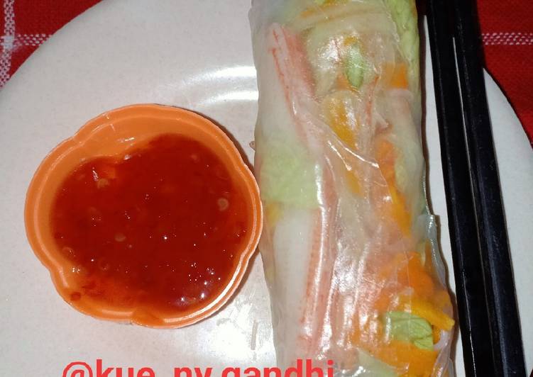 Cara Gampang Menyiapkan Vietnamese spring roll aka lunpia vietnam yang Menggugah Selera
