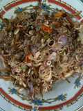 Sambal bongkot (kecombrang) + teri