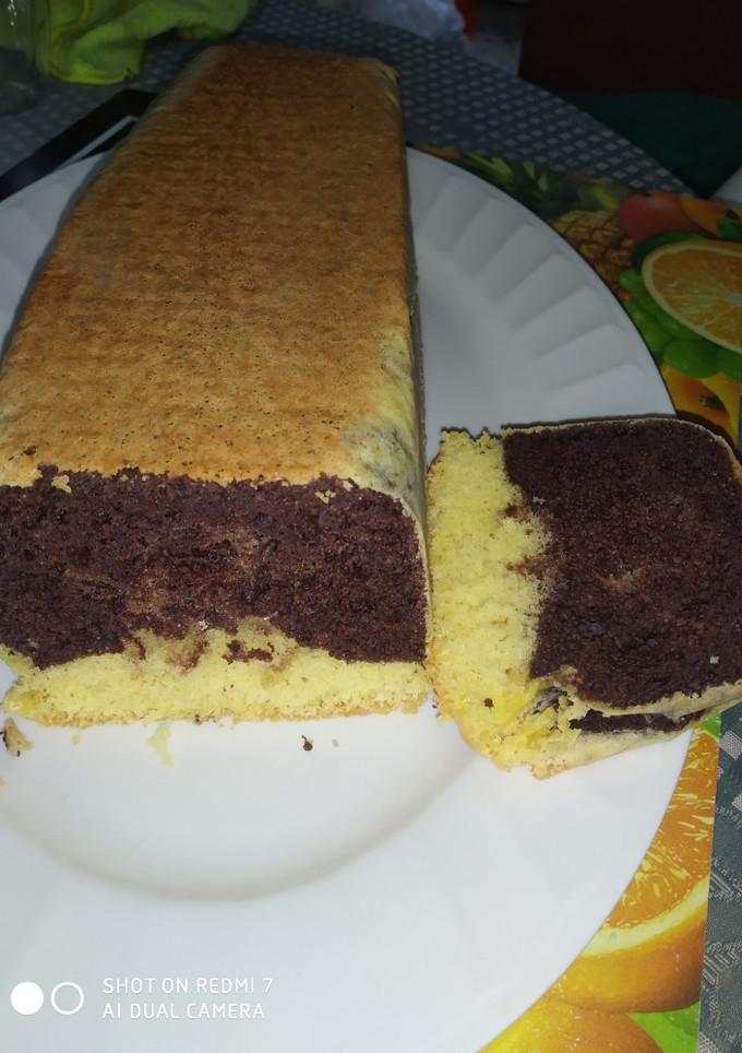 Una foto de Bizcocho bicolor
