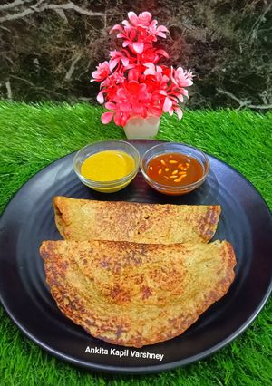 A picture of Moong dal Cheela.