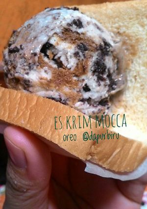 Foto resep Es krim mocca oreo