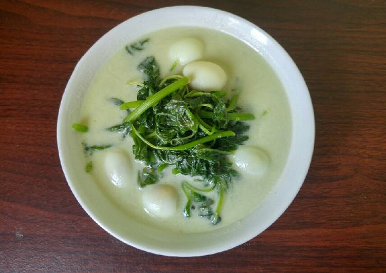 Cara Membuat Sayur Lemak Bayam (Menu Balita) Anti Gagal