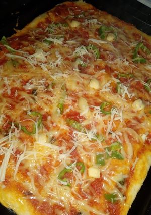 صورة لوصفة بيتزا كاري مقرمشة وخفيفة 😋