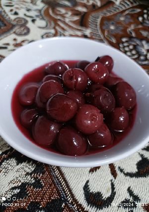 عکسی از دستور کامپوت گیلاس خوشمزه❤️❤️❤️😍😍