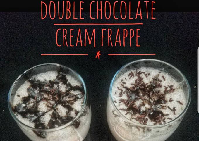 Double chocolate cream frappe